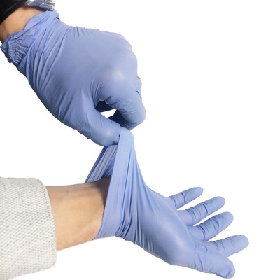 Disposable Powder Free Purple Nitrile Gloves Anti Slip