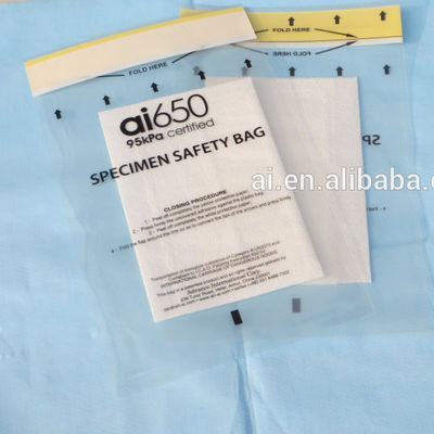 LDPE Hospital Pathology Specimen Biohazard Transport Bags