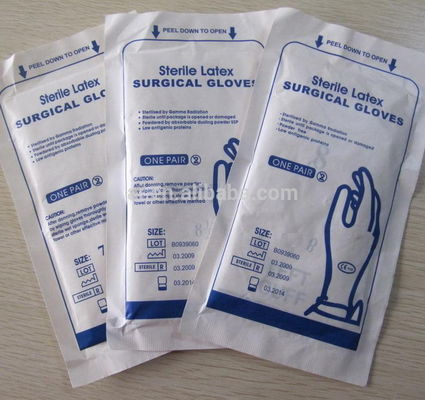 Latex gloves for surgical use