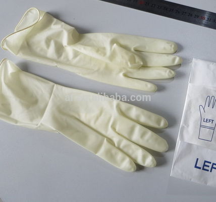 Latex gloves for surgical use