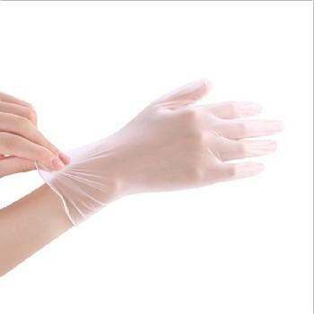 Clear PVC Disposable Powder Free Vinyl Gloves Small