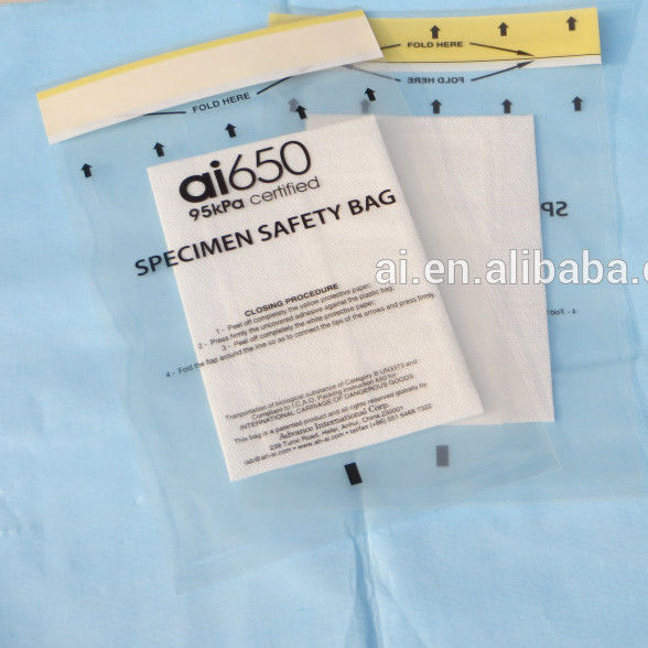 LDPE Hospital Pathology Specimen Biohazard Transport Bags