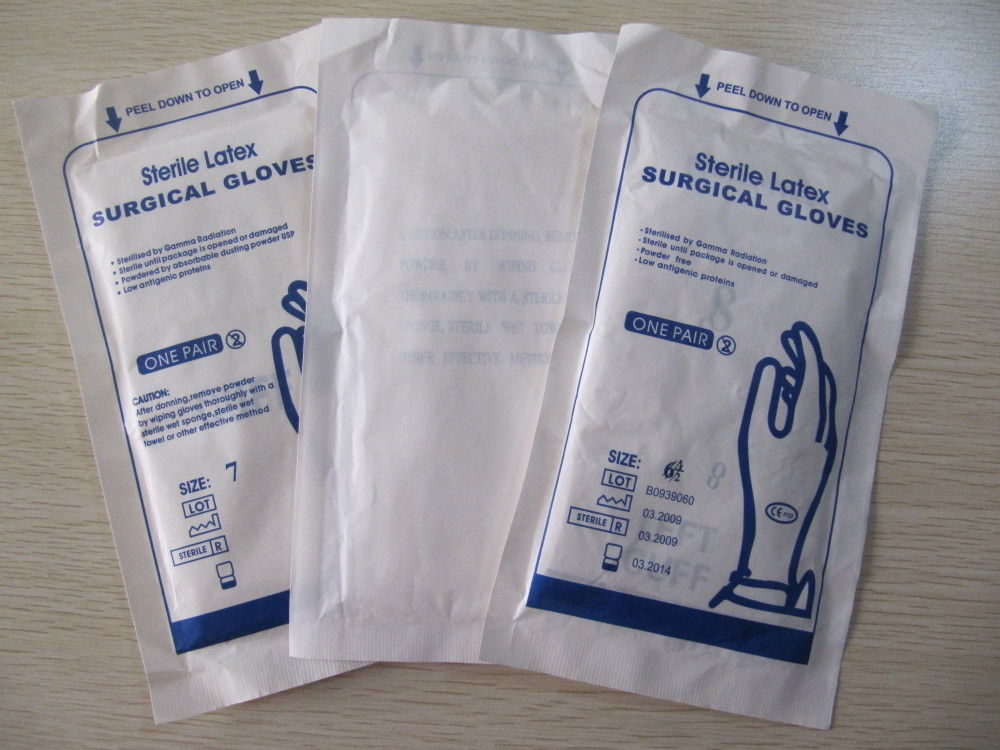 Latex gloves for surgical use