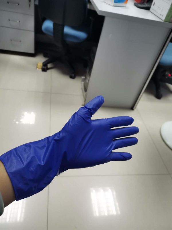 Non Toxic EN 455-2 Nitrile Vinyl Surgical Gloves Disposable