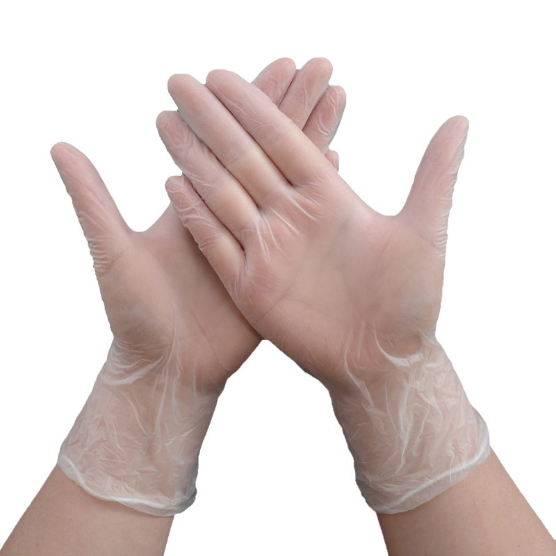 Clear PVC Disposable Powder Free Vinyl Gloves Small